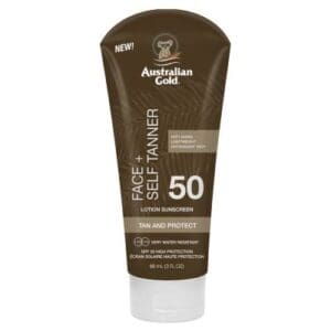 Australian Gold - SPF50 Face + Self Tanner Lotion Sunscreen